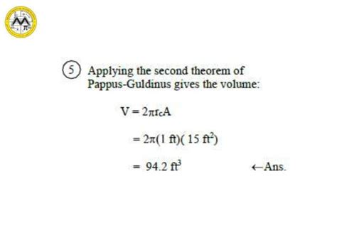 Lesson 15 pappus theorem