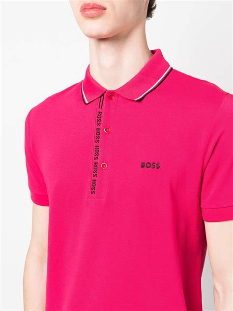 BOSS logo-embroidery Polo Shirt - Farfetch