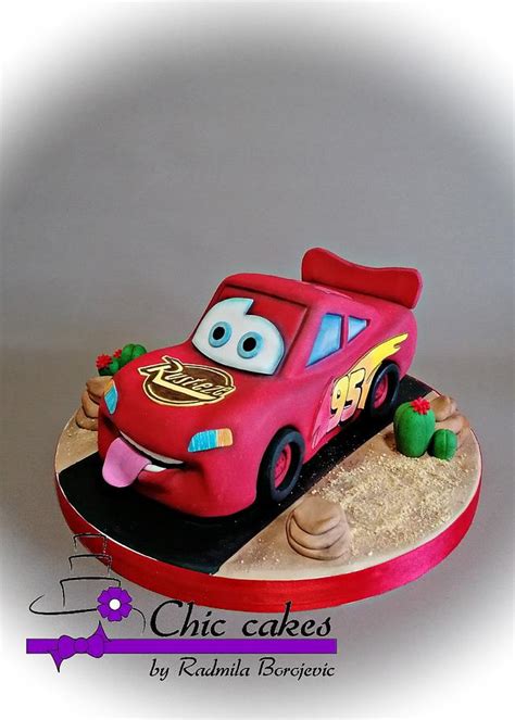 Lightning McQueen car - Decorated Cake by Radmila - CakesDecor