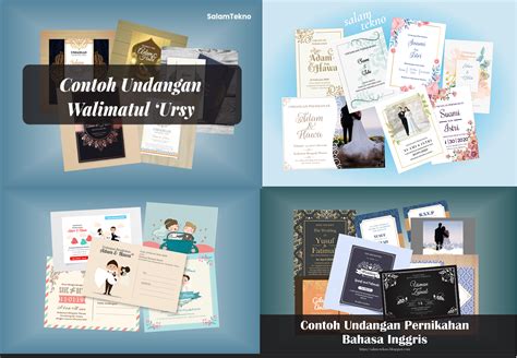 Contoh Undangan Pernikahan Mulai dari Sederhana (Simple), Unik, Islami ...