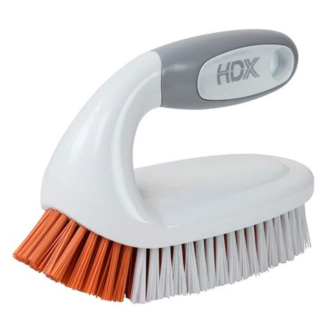 HDX Scrub Brush with Iron Handle 252MBHDXRM - The Home Depot