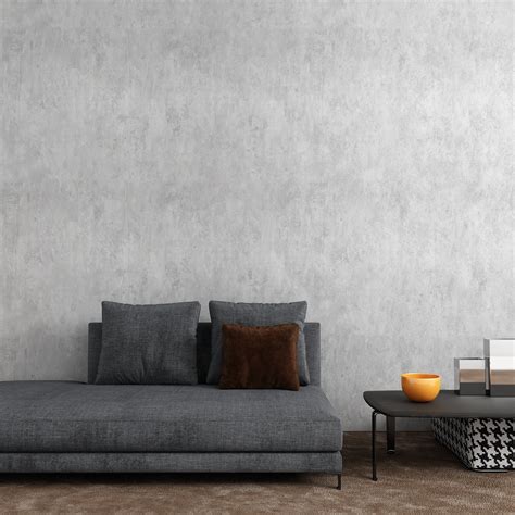 VEELIKE 15.7''x118'' Grey Concrete Wallpaper Peel and Stick Industrial Textured Concrete Contact ...