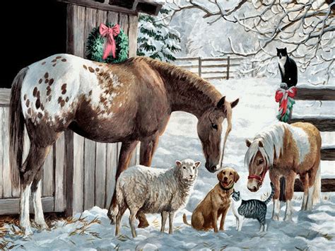 🔥 [46+] Christmas Horses Wallpapers for Computer | WallpaperSafari