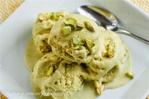 Pistachio Ice Cream - Saving Room for Dessert