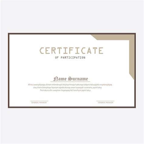 Premium Vector | Award certificate vector design template