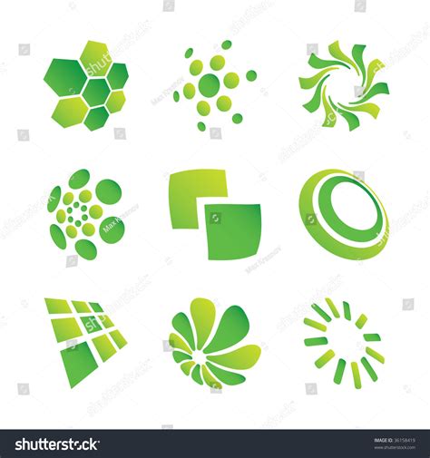 Green Design Elements. See Vector Version In My Portfolio - 36158419 ...