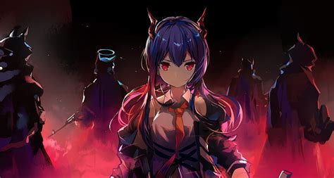 5K free download | Chen, arknights, anime games, horns, red eyes, Anime, HD wallpaper | Peakpx