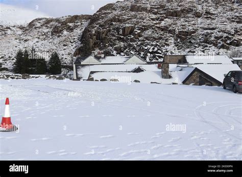 Winter weather in North Wales UK Stock Photo - Alamy