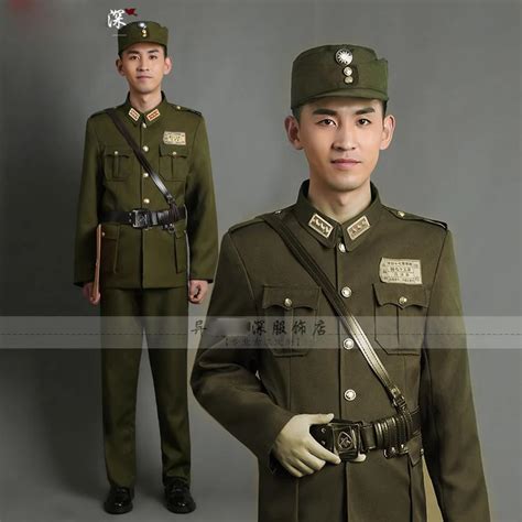 The Republic Of China Military officers in American uniforms high grade general TV Moive costume ...