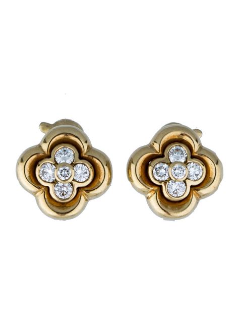 Van Cleef & Arpels Diamond Clover Earrings - Earrings - VAC20268 | The ...