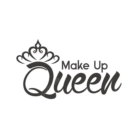 Make Up Elements Vector Hd Images, Make Up Queen Quote Lettering, Beauty, Cosmetic, Card PNG ...