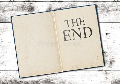 Old Open Book with Text the END on Last Page Stock Photo - Image of ...