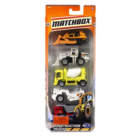 Matchbox 5 Construction Trucks No 1 Toy By Mattel R0598