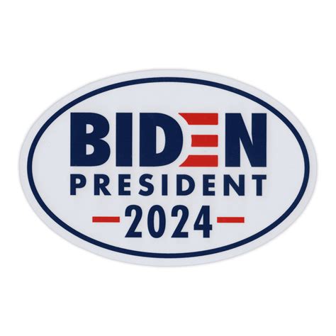 Oval Campaign Magnet - Joe Biden President 2024 - Democratic Party - 6 ...