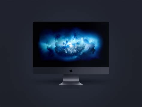 iMac Pro Space Grey Front Mockup Kit iMac Pro Front Mockup