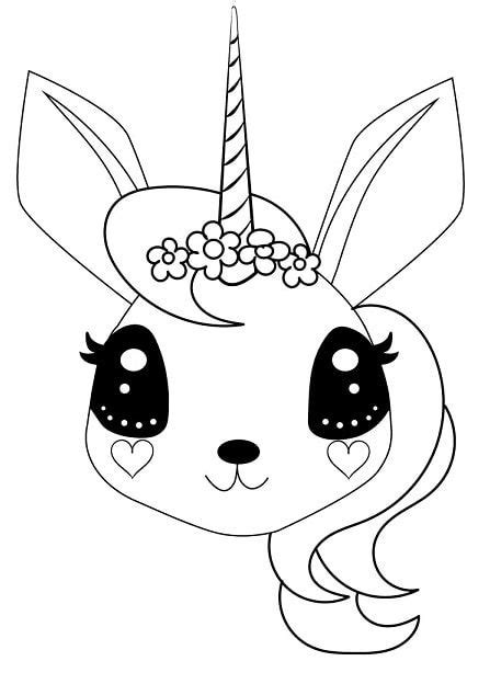 Unicorn Face Colouring Pages - Barry Morrises Coloring Pages