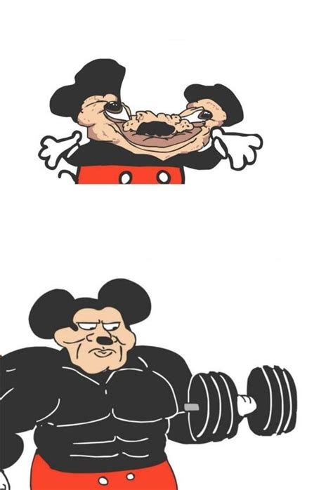 Buff Mokey Mouse Template | Buff Mokey Mouse | Know Your Meme