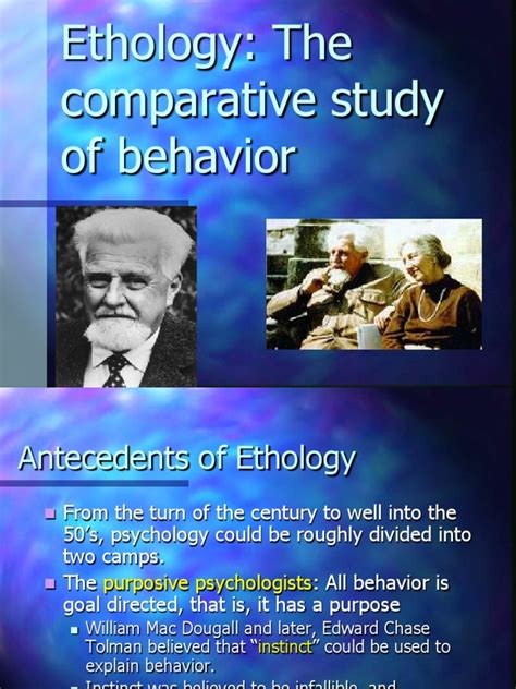 The Development of Ethology: Konrad Lorenz's Pioneering Work on Innate Behavior Patterns, Fixed ...