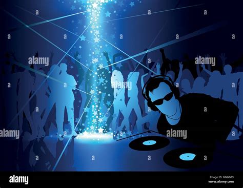 DJ Dance Party Background Stock Vector Image & Art - Alamy