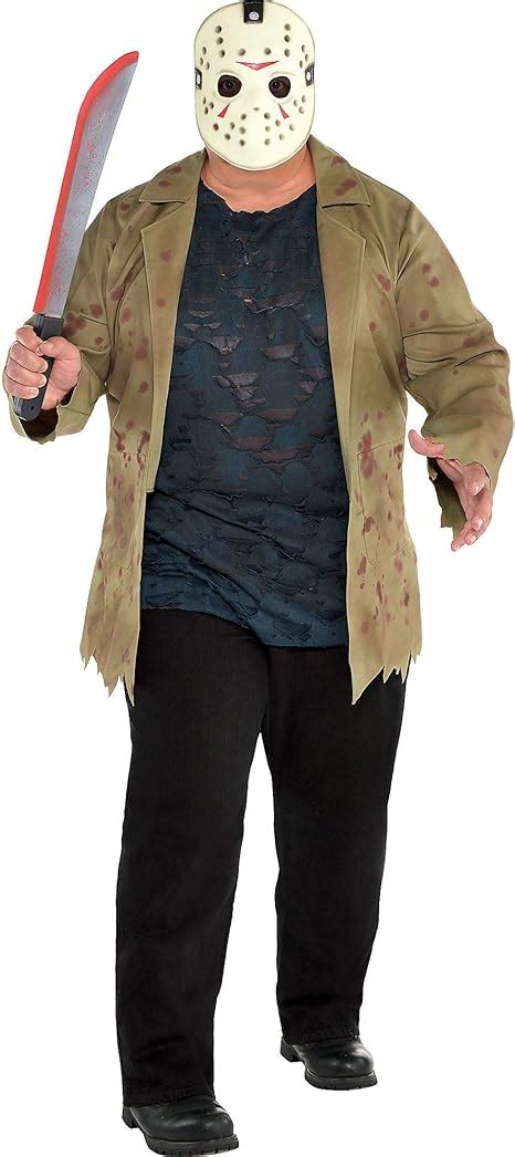 Amazon.com: SUIT YOURSELF Jason Voorhees Costume for Adults, Plus Size, Includes a Jacket, a ...