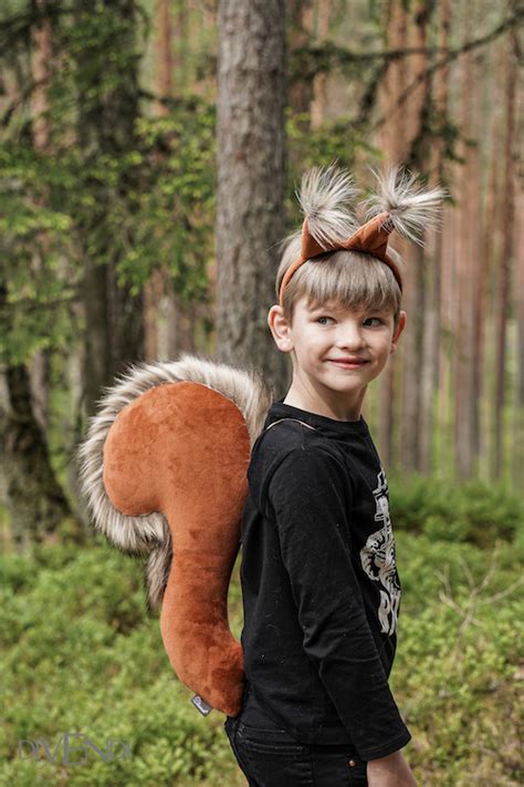 Squirrel Tail and Headband for Kids - made by Divendi Costumes