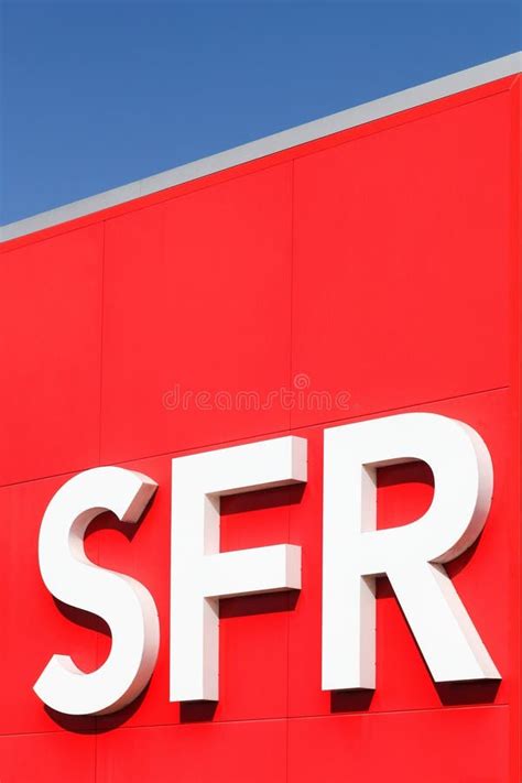 SFR logo on a wall editorial stock image. Image of market - 145669764