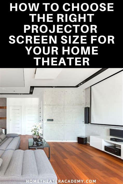 How To Choose The Right Projector Screen Size For Your Home Theater | Home theater screens, Best ...