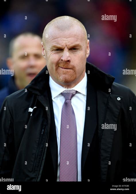 Burnley manager Sean Dyche during the Premier League match at Selhurst ...