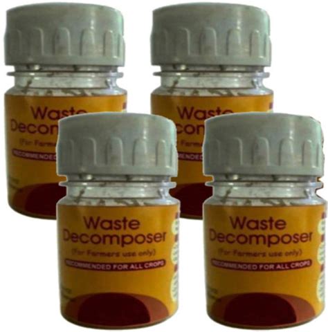 Waste Decomposer Pack of 4 bottles Manure Price in India - Buy Waste Decomposer Pack of 4 ...