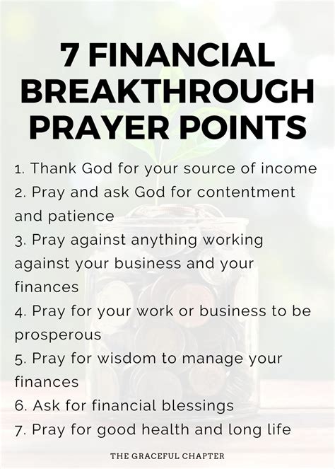 7 Financial Breakthrough Prayer Points - The Graceful Chapter