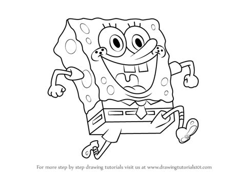 How to Draw SpongeBob from SpongeBob SquarePants (SpongeBob SquarePants) Step by Step ...