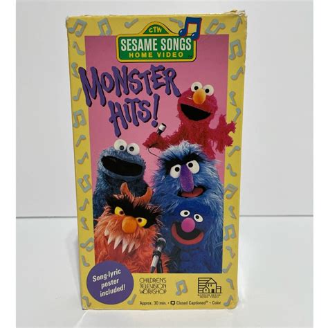 Sesame Street Songs: Monster Hits VHS | Etsy