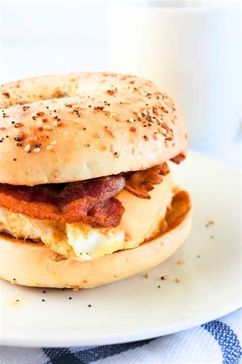 Breakfast Bagel Sandwich • Now Cook This!