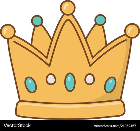 Crown icon cartoon Royalty Free Vector Image - VectorStock