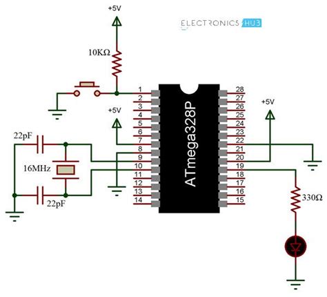 Atmega Circuit Diagram