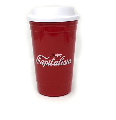 ProudProducers.com: 15 oz. Travel Mug - Enjoy Capitalism on one side ...