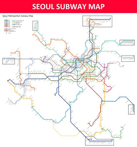 Seoul Subway Map - Lines, Stations and Interchanges