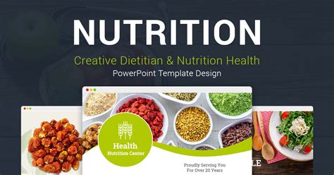 Diet and Nutrition PowerPoint Template Designs - SlideSalad