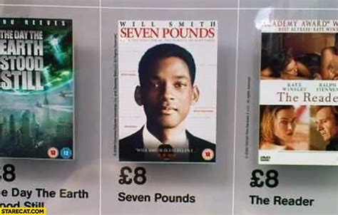 Seven Pounds movie priced 8 pounds | StareCat.com