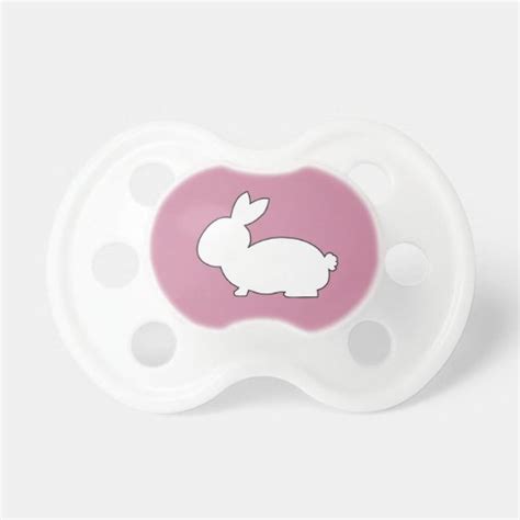 Baby Girl Bunny Binky Pacifier | Zazzle