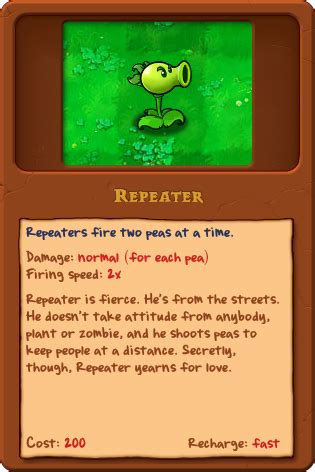 Repeater | Plants vs. Zombies Wiki Tiếng Việt | Fandom