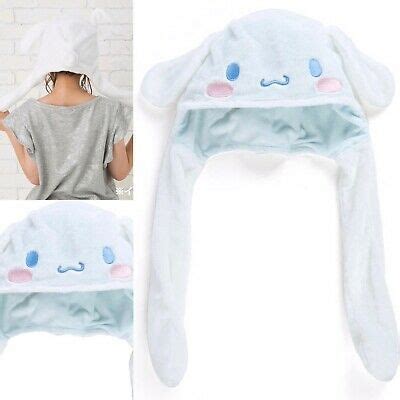 Cinnamoroll fluffy ear moving hat costume Plush cosplay sanrio Xmas ...