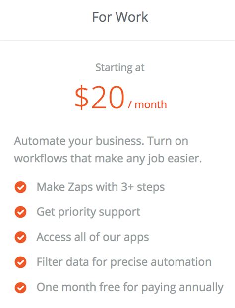 Plans & Pricing - Integration Help & Support | Zapier