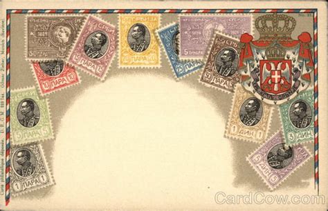 Serbian Stamps Stamp Postcards