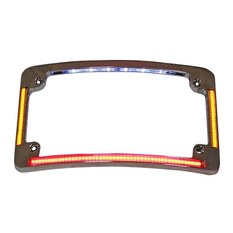 Custom Dynamics LED All-In-One Radius License Plate Frame - RevZilla