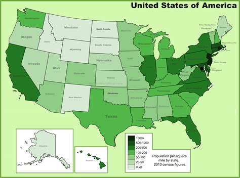 United States Population Map