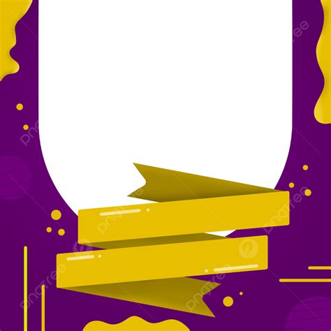 Purple Twibbon PNG Transparent, Purple Yellow Twibbon Design, Background, Border, Design PNG ...