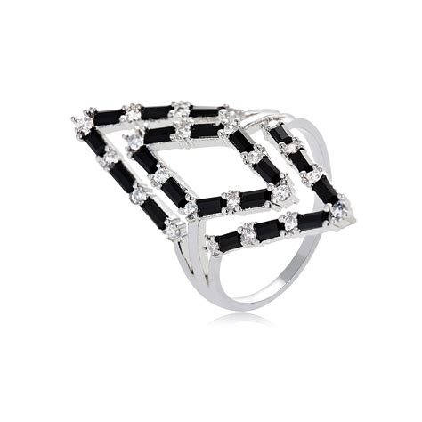 Bling Casual Platinum Plated Fashion Ring