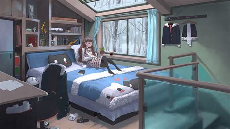 Cozy Anime House, Anime Girl, Window, Coffee for , Anime Mansion HD wallpaper | Pxfuel