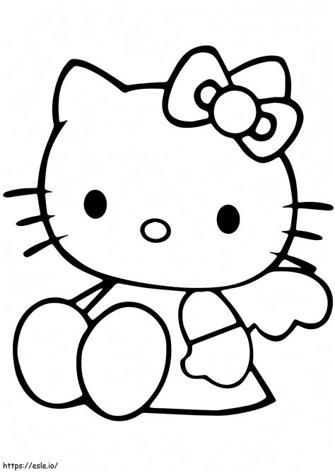 Hello Kitty Angel coloring page